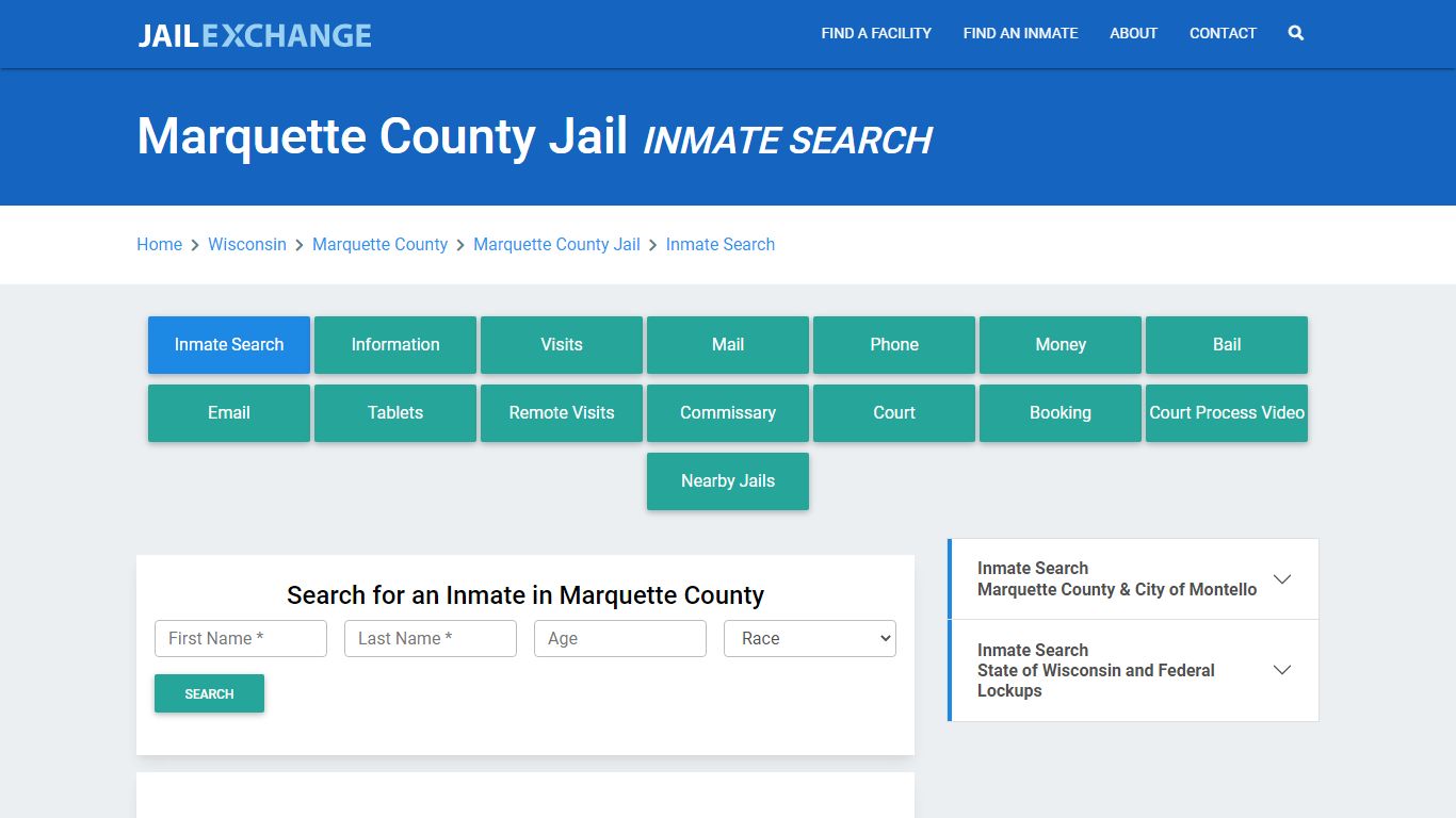 Marquette County Jail, WI Inmate Search: Roster & Mugshots